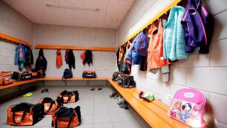 Clubgebouw en kleedkamer